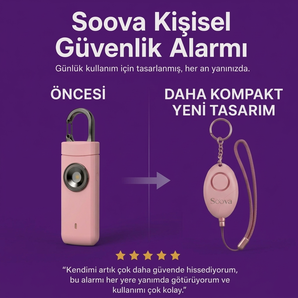 Soova Kişisel Güvenlik Alarmı