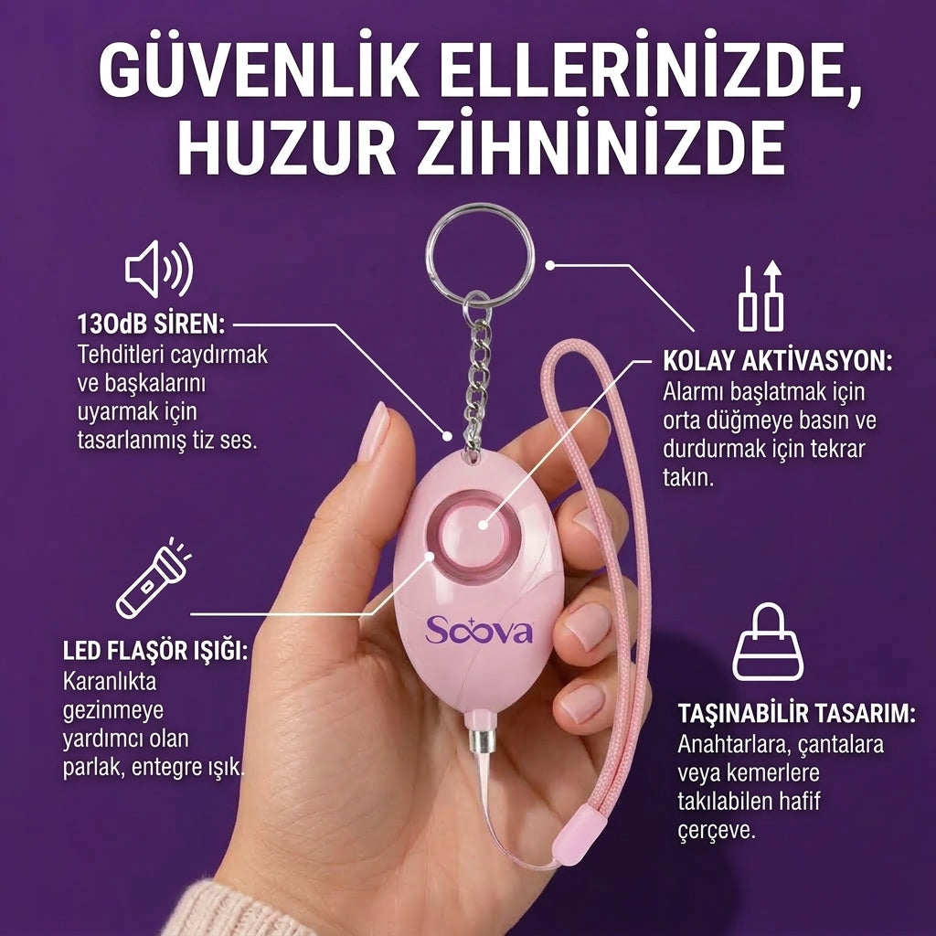Soova Kişisel Güvenlik Alarmı